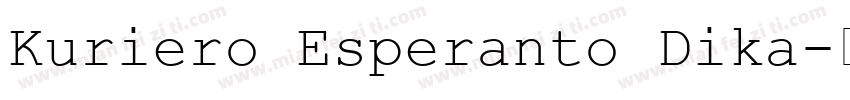 Kuriero Esperanto Dika字体转换
